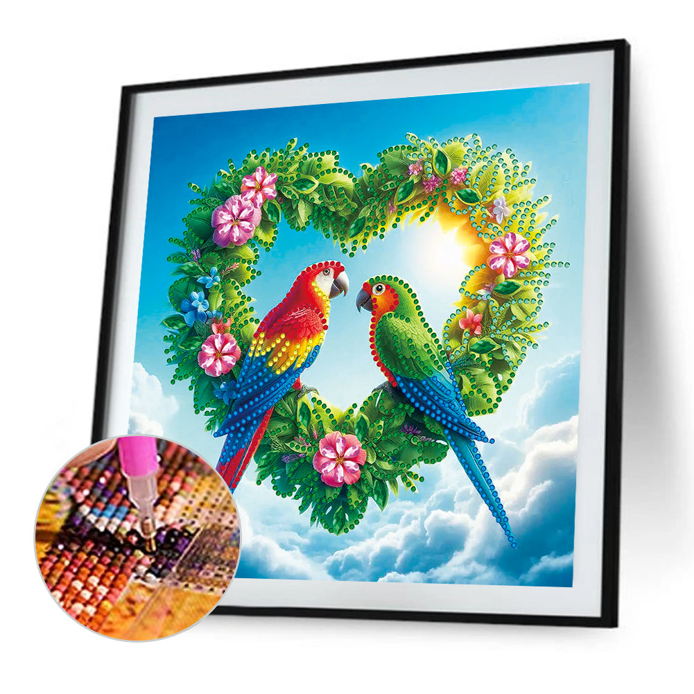 Parrot - Special Shaped Drill Diamond Painting 30*30CM