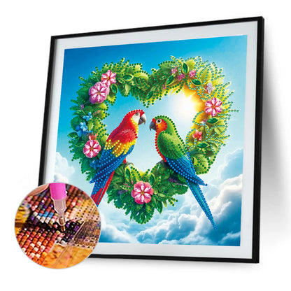 Parrot - Special Shaped Drill Diamond Painting 30*30CM