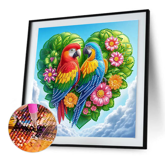 Parrot - Special Shaped Drill Diamond Painting 30*30CM