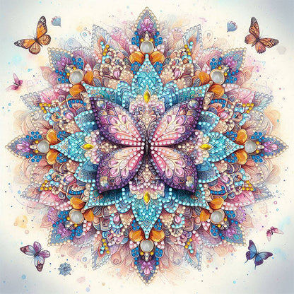 Mandala Butterfly - Special Shaped Drill Diamond Painting 30*30CM