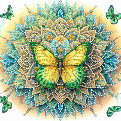Mandala Butterfly - Special Shaped Drill Diamond Painting 30*30CM