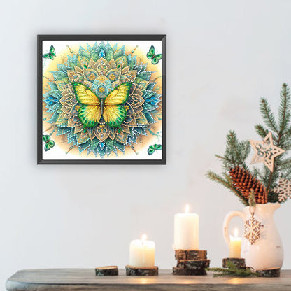 Mandala Butterfly - Special Shaped Drill Diamond Painting 30*30CM