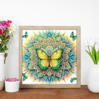 Mandala Butterfly - Special Shaped Drill Diamond Painting 30*30CM
