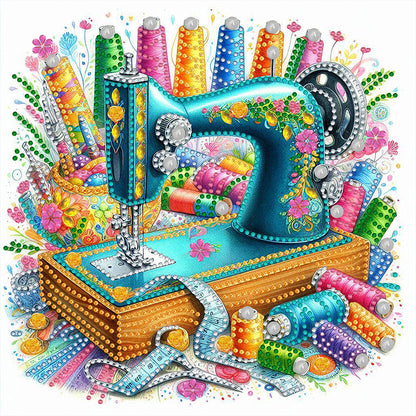 Sewing Machine - Special Shaped Drill Diamond Painting 30*30CM