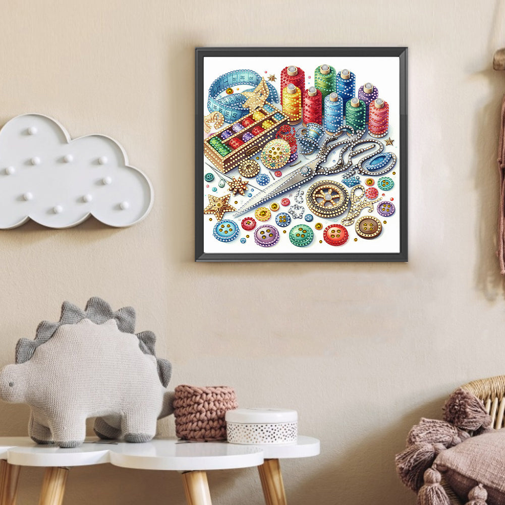 Sewing Machine - Special Shaped Drill Diamond Painting 30*30CM