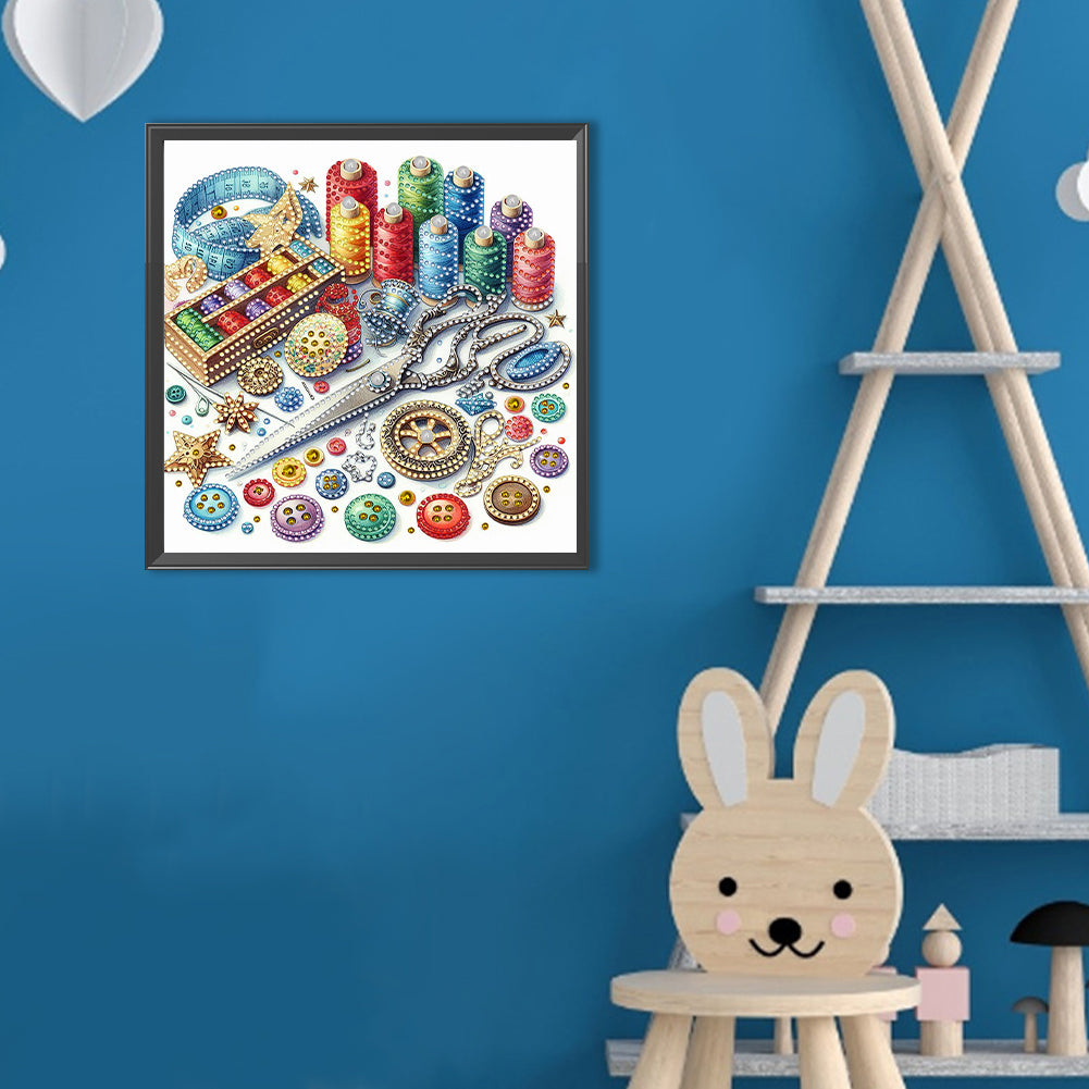 Sewing Machine - Special Shaped Drill Diamond Painting 30*30CM