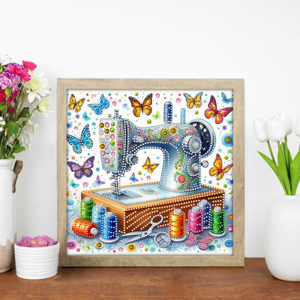 Sewing Machine - Special Shaped Drill Diamond Painting 30*30CM