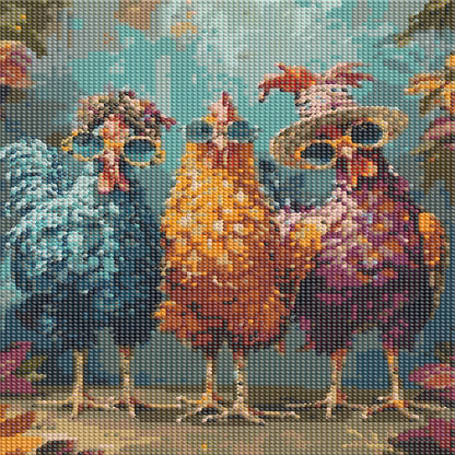 Funny Chicken - Full Round Drill Diamond Painting 30*40CM