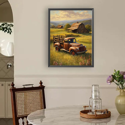 Grass Truck - Full Round Drill Diamond Painting 30*40CM
