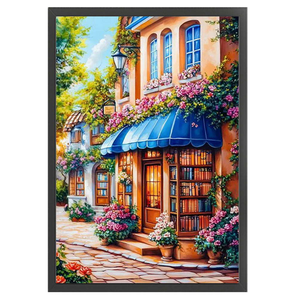 Street Corner Cafe - 11CT Stamped Cross Stitch 70*50CM(Mona Lisa Brand)
