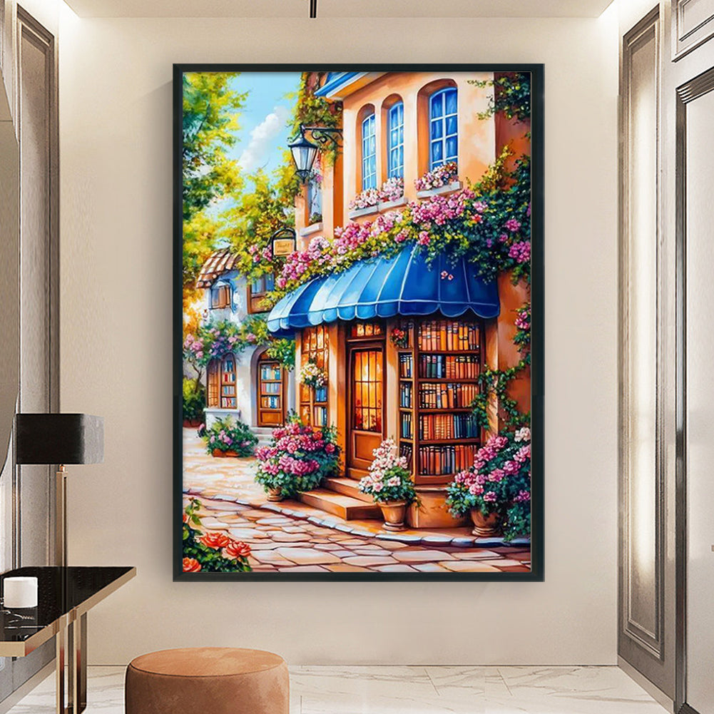 Street Corner Cafe - 11CT Stamped Cross Stitch 70*50CM(Mona Lisa Brand)