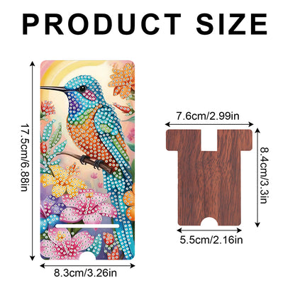 2-Pack Acrylic Diamond Art Phone Stand And Mirror Diamond Art Kits Phone Holder