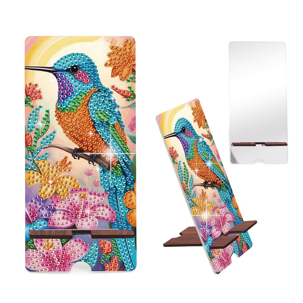 2-Pack Acrylic Diamond Art Phone Stand And Mirror Diamond Art Kits Phone Holder