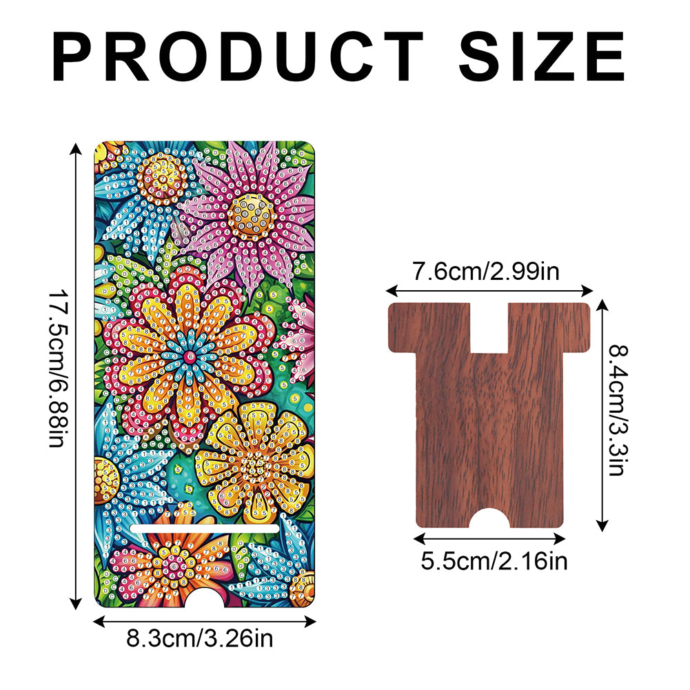 2-Pack Acrylic Diamond Art Phone Stand And Mirror Diamond Art Kits Phone Holder