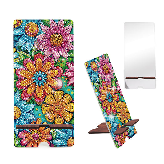 2-Pack Acrylic Diamond Art Phone Stand And Mirror Diamond Art Kits Phone Holder