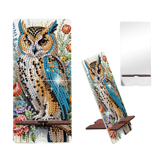2-Pack Acrylic Diamond Art Phone Stand And Mirror Diamond Art Kits Phone Holder