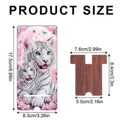 2-Pack Acrylic Diamond Art Phone Stand And Mirror Diamond Art Kits Phone Holder