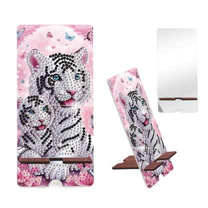 2-Pack Acrylic Diamond Art Phone Stand And Mirror Diamond Art Kits Phone Holder