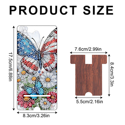 2-Pack Acrylic Diamond Art Phone Stand And Mirror Diamond Art Kits Phone Holder