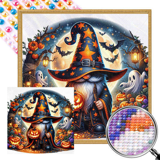 Halloween Gnome - Full AB Round Drill Diamond Painting 40*40CM