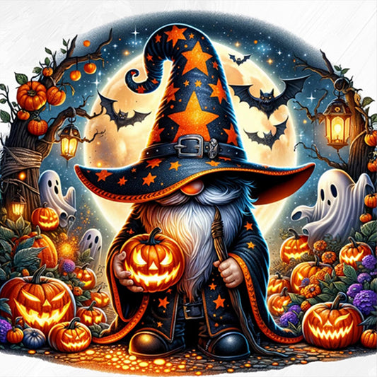 Halloween Gnome - Full AB Round Drill Diamond Painting 40*40CM
