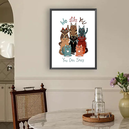 Cat - Full Square Drill Diamond Painting 30*40CM