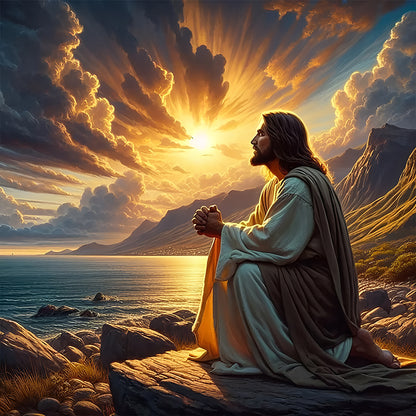 Jesus - Full Round Drill Diamond Painting 30*30CM