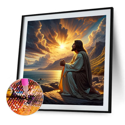 Jesus - Full Round Drill Diamond Painting 30*30CM
