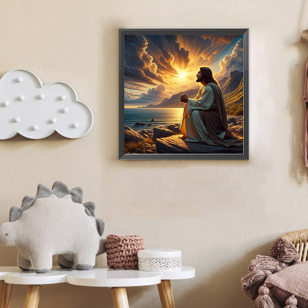 Jesus - Full Round Drill Diamond Painting 30*30CM