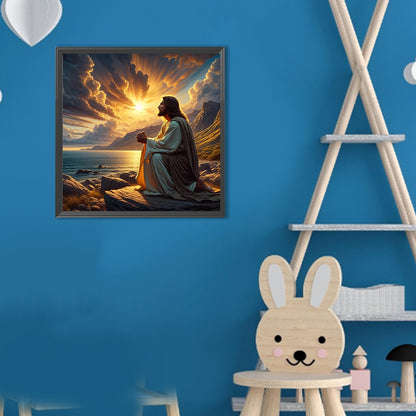 Jesus - Full Round Drill Diamond Painting 30*30CM