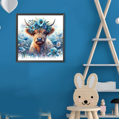 Flower Yak - Full Round Drill Diamond Painting 30*30CM