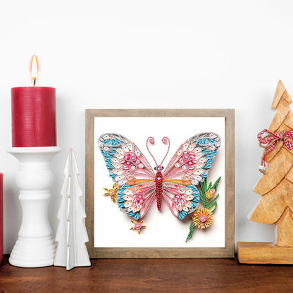 Paper Quilling Butterfly - Special Shaped Drill Diamond Painting 30*30CM