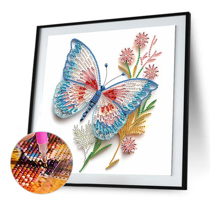 Paper Quilling Butterfly - Special Shaped Drill Diamond Painting 30*30CM