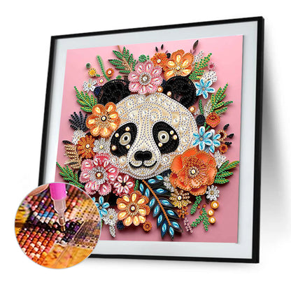 Paper Quilling Panda - Special Shaped Drill Diamond Painting 30*30CM