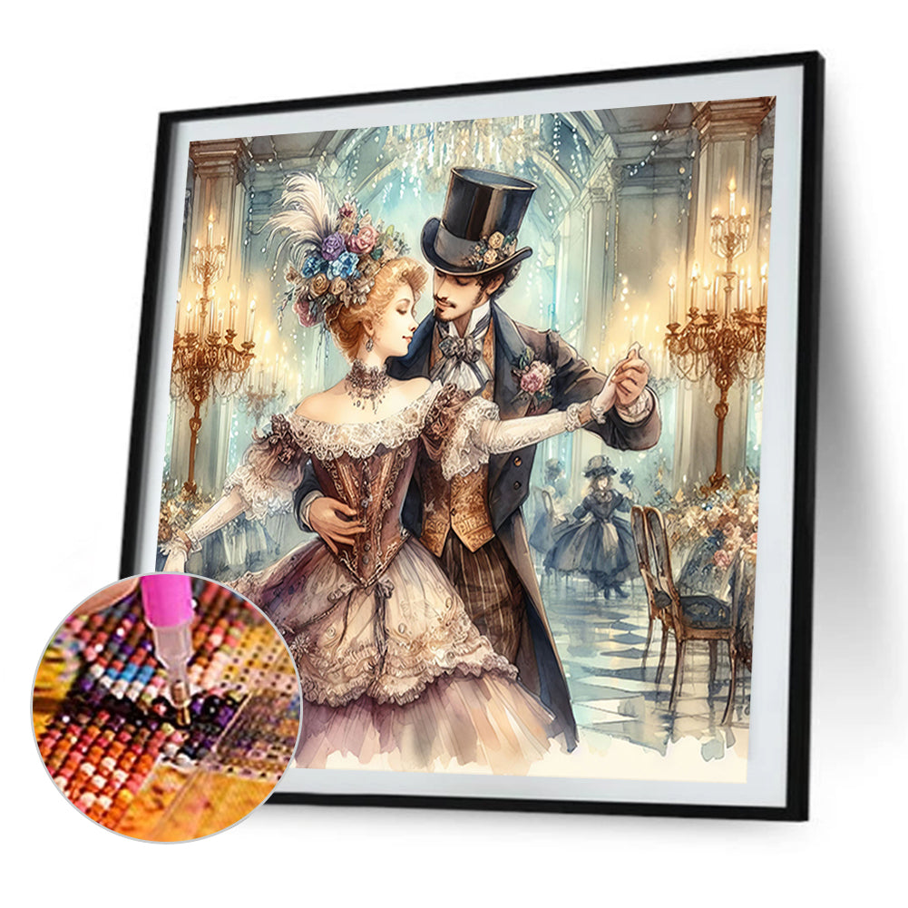 European Noble Ball - Full AB Round Drill Diamond Painting 40*40CM