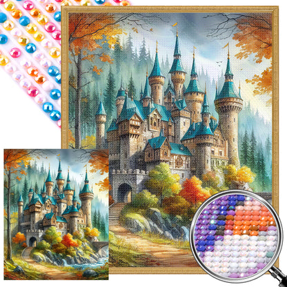 Castle - Full AB Round Drill Diamond Painting 40*50CM