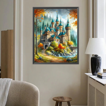 Castle - Full AB Round Drill Diamond Painting 40*50CM
