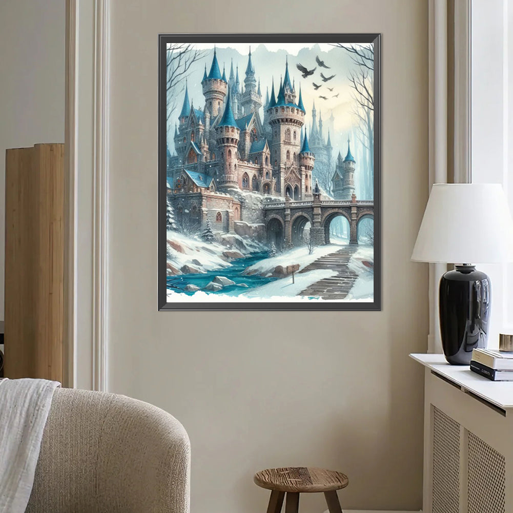 Castle - Full AB Round Drill Diamond Painting 40*50CM