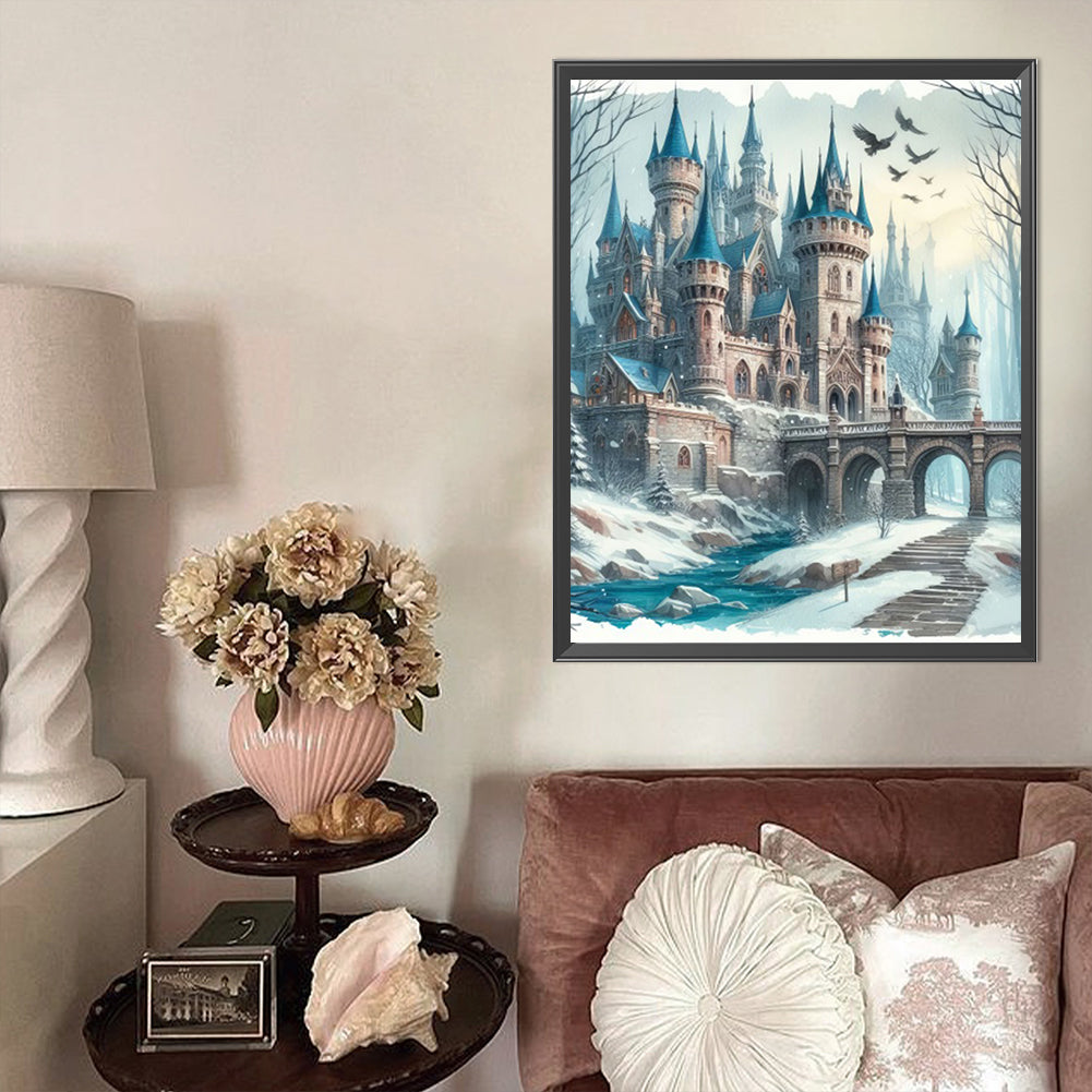 Castle - Full AB Round Drill Diamond Painting 40*50CM