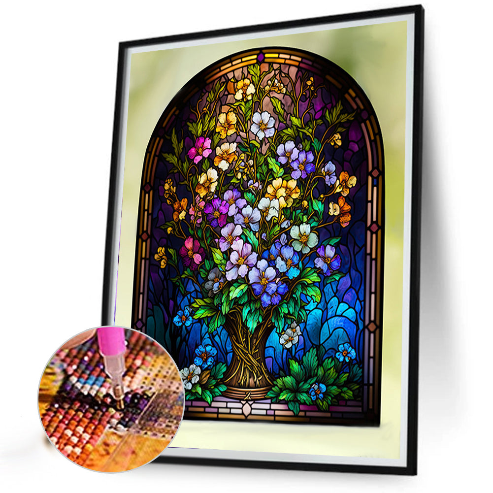 Glass Window Decoration - Full AB Round Drill Diamond Painting 40*50CM