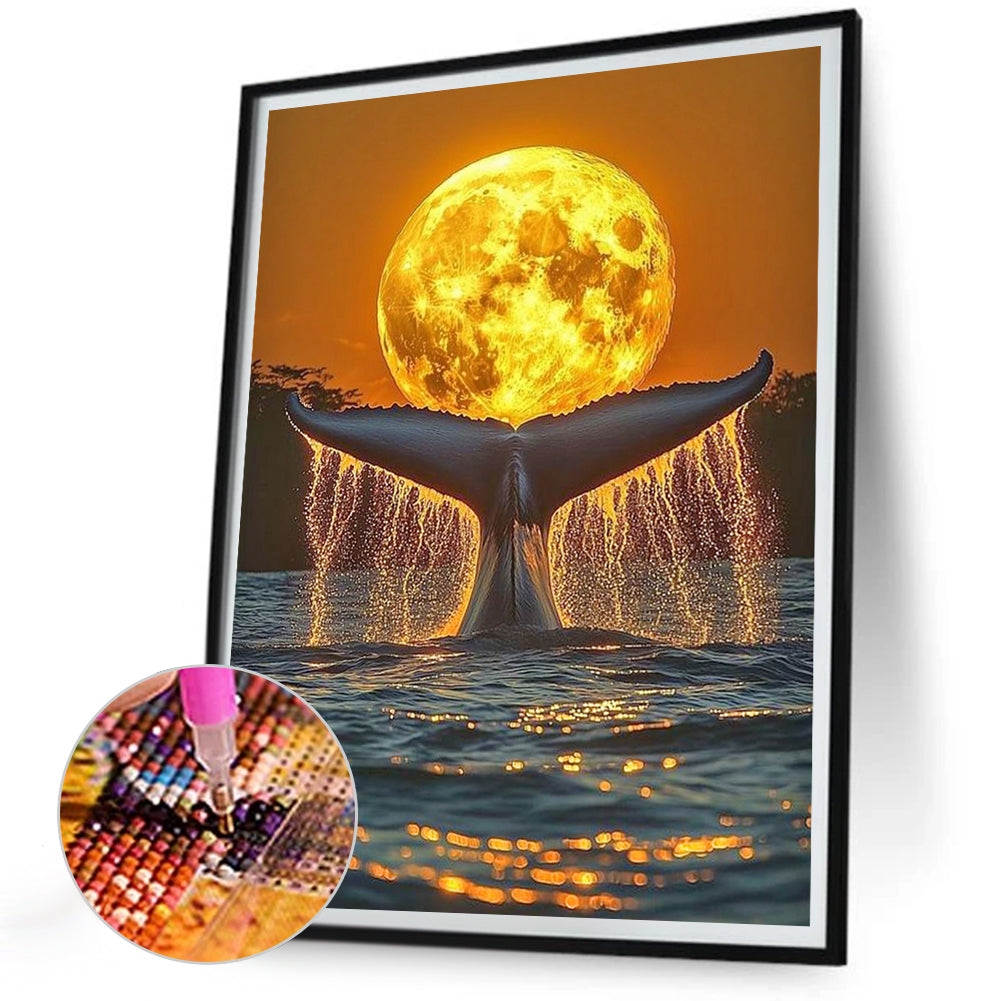 Whale Tail - Full Round Drill Diamond Painting 30*40CM