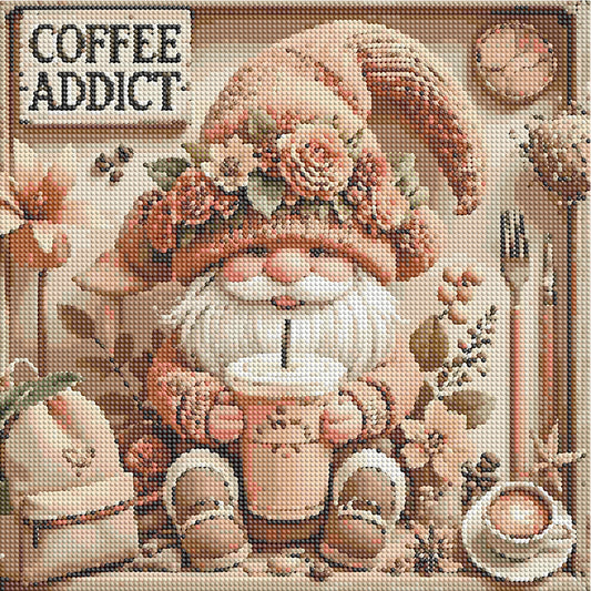 Coffee Bean Gnome - Full Round Drill Diamond Painting 40*40CM