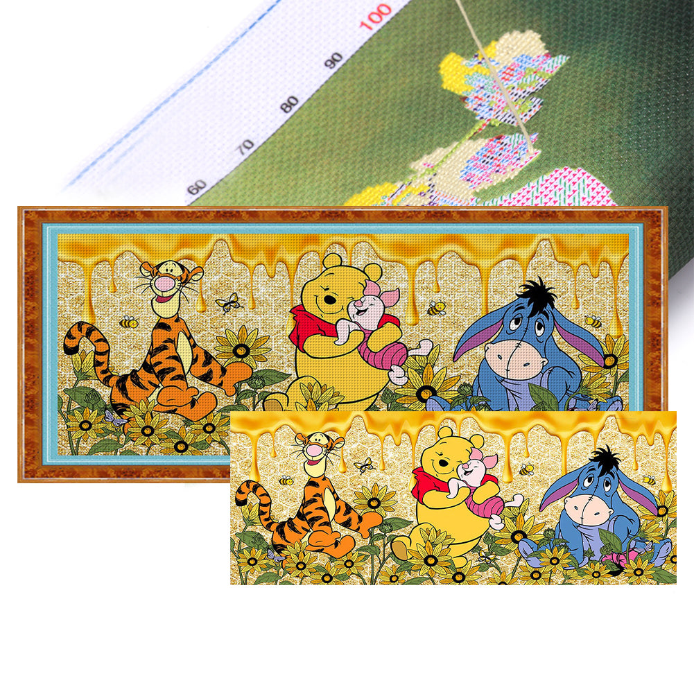 Winnie The Pooh Tigger - 11CT Stamped Cross Stitch 80*35CM