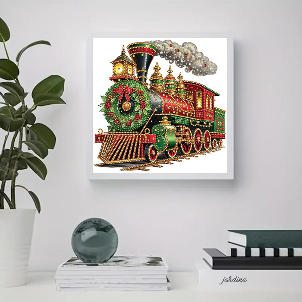 Christmas Train - Special Shaped Drill Diamond Painting 30*30CM