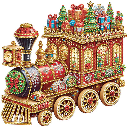 Christmas Gift Train - Special Shaped Drill Diamond Painting 30*30CM
