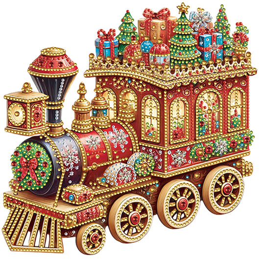 Christmas Gift Train - Special Shaped Drill Diamond Painting 30*30CM