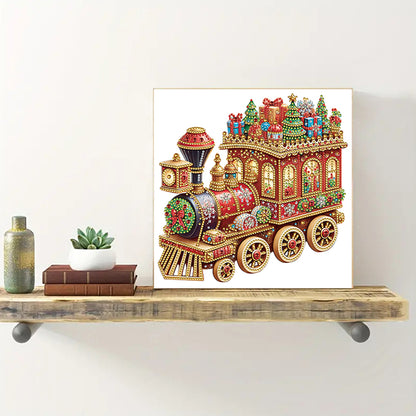Christmas Gift Train - Special Shaped Drill Diamond Painting 30*30CM