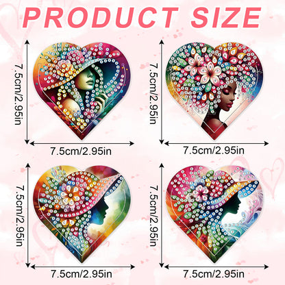 8 pcs Diamond Painting Bookmarks Diamond Art Book Corner Kit for Book Lovers