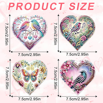 8 pcs Diamond Painting Bookmarks Diamond Art Book Corner Kit for Book Lovers