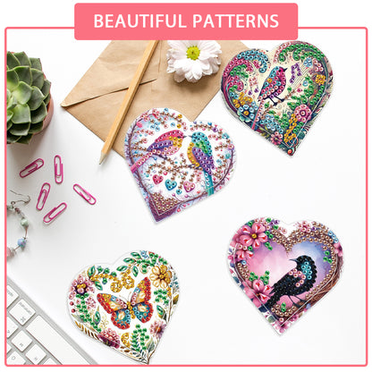 8 pcs Diamond Painting Bookmarks Diamond Art Book Corner Kit for Book Lovers